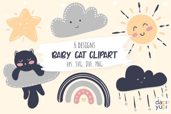 Adorable Baby Animal Clipart: Sunny and Cat Design Suite