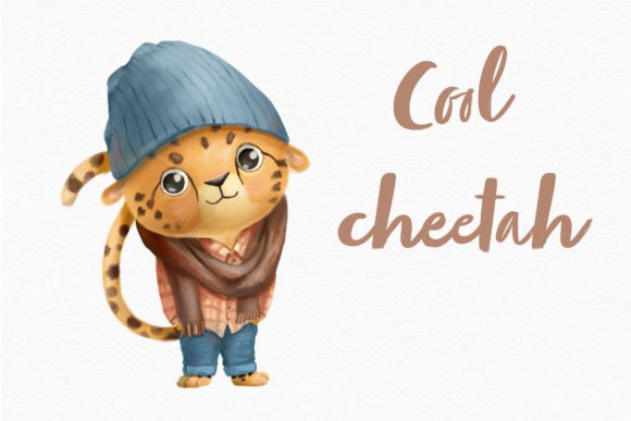 Cute Cheetah Cool Animal Clipart Png: A Versatile Design Asset